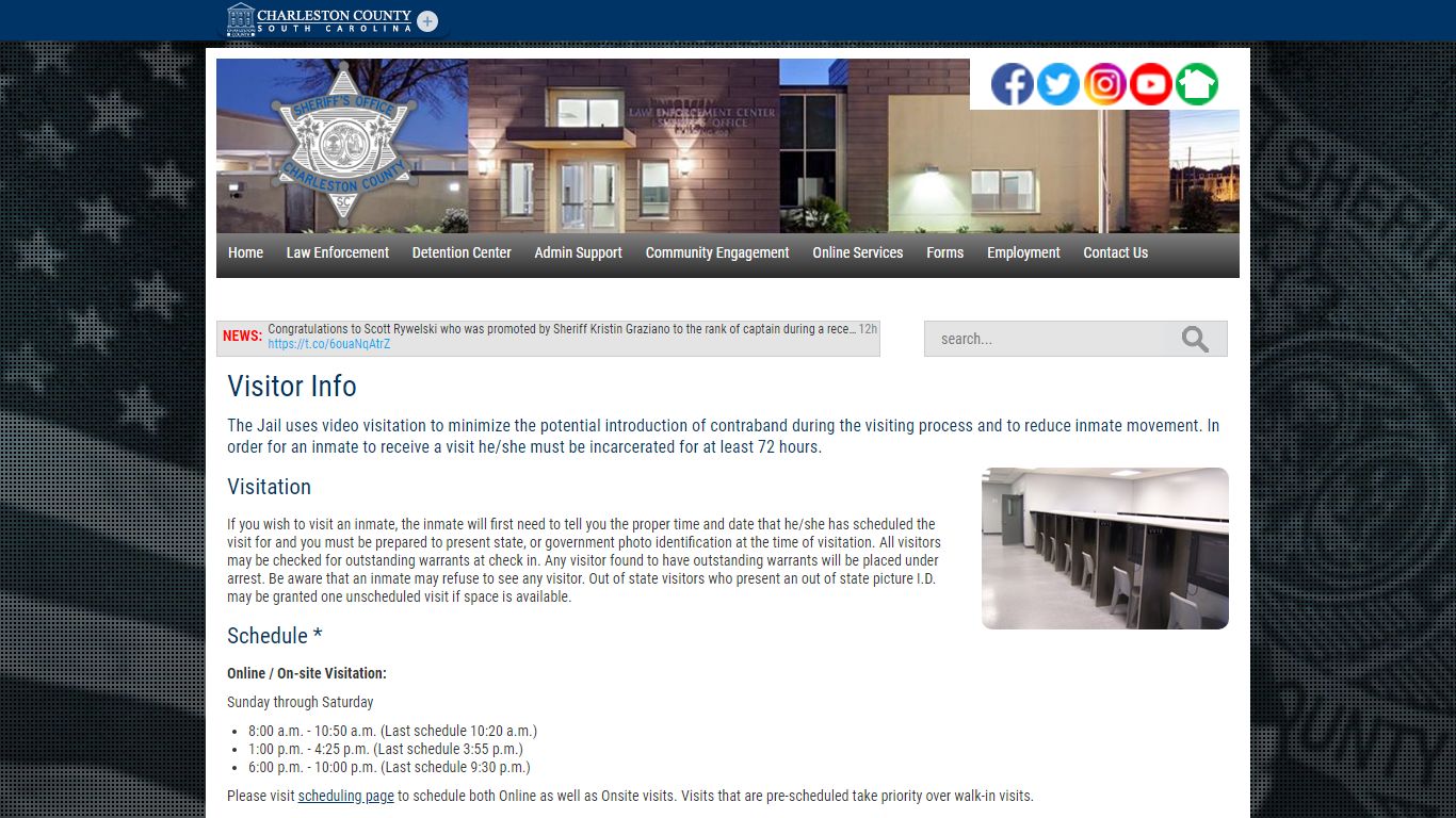 Sheriff Al Cannon Detention Center Visitor Info ...